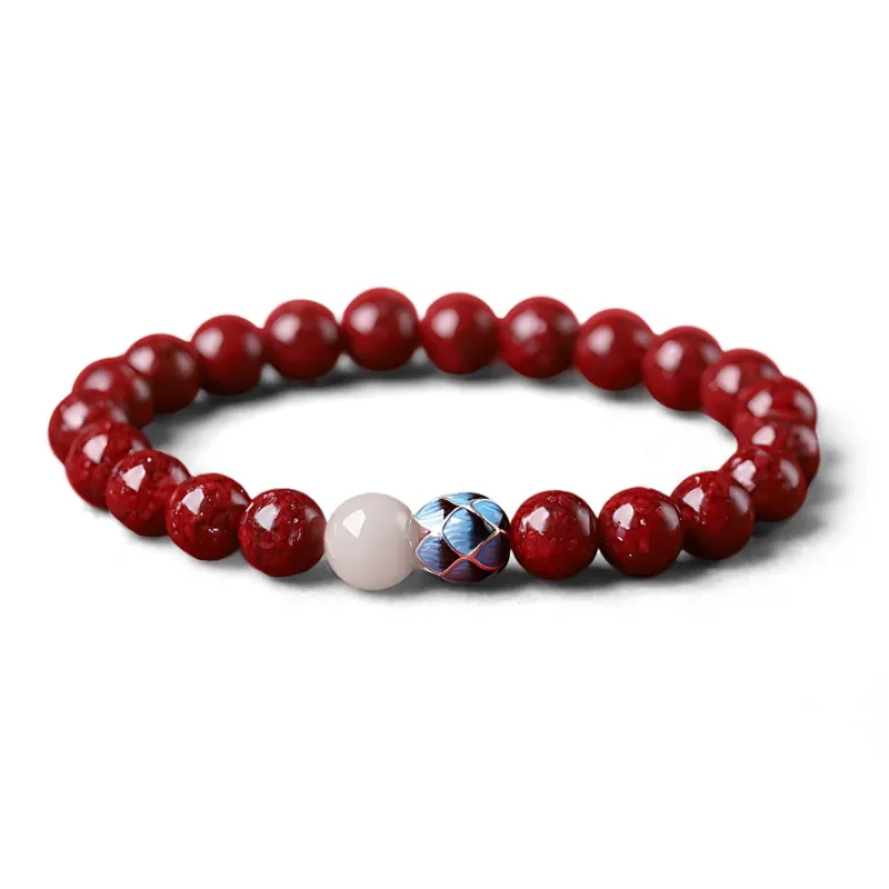 GUDS GAVE Cinnabar Jade Bracelet Good Luck Unisex-0