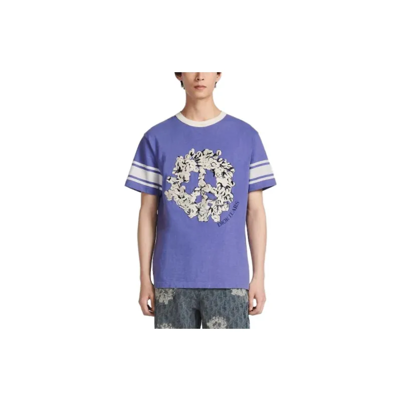 DIOR T-Shirts Men Blue-2