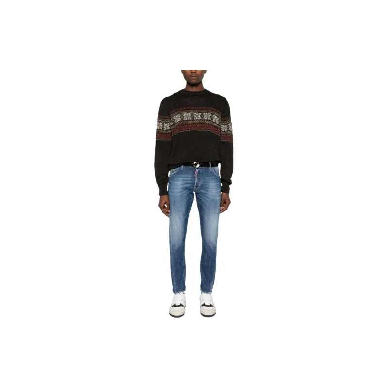 Dsquared2 Logo Patch Skinny Jeans-1