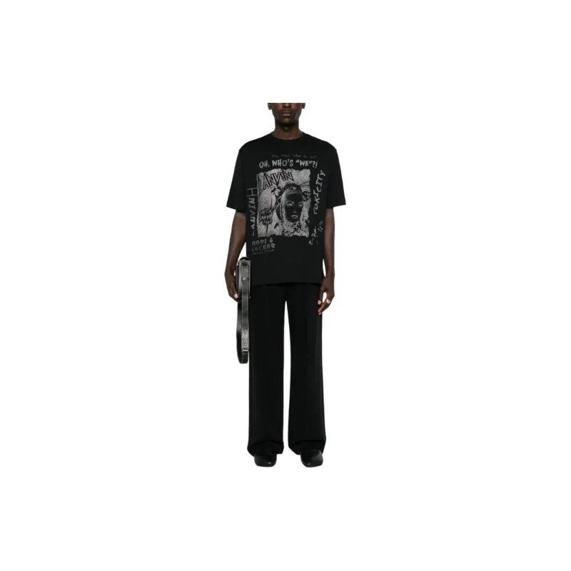 Lanvin x Future Graphic SS24 T Shirt Men's Black-1
