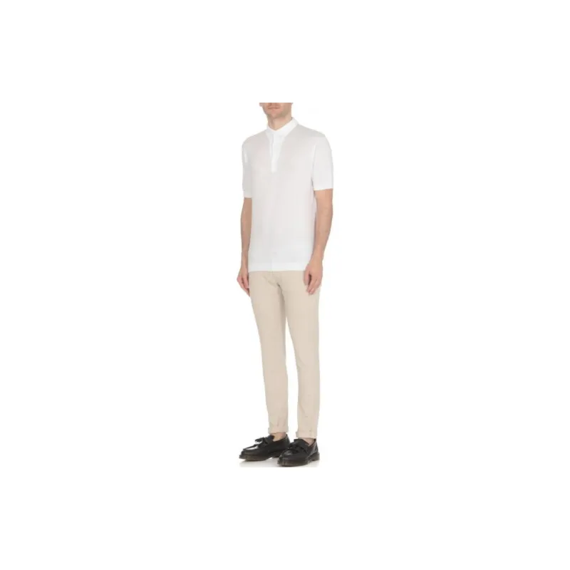 JOHN SMEDLEY Polo Shirts Men White-1