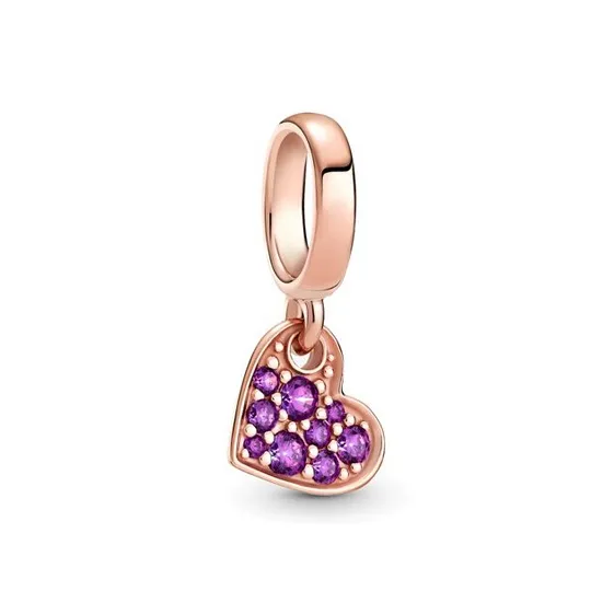 Pandora Charms / Pendants Women's Rose/Noble Purple-0