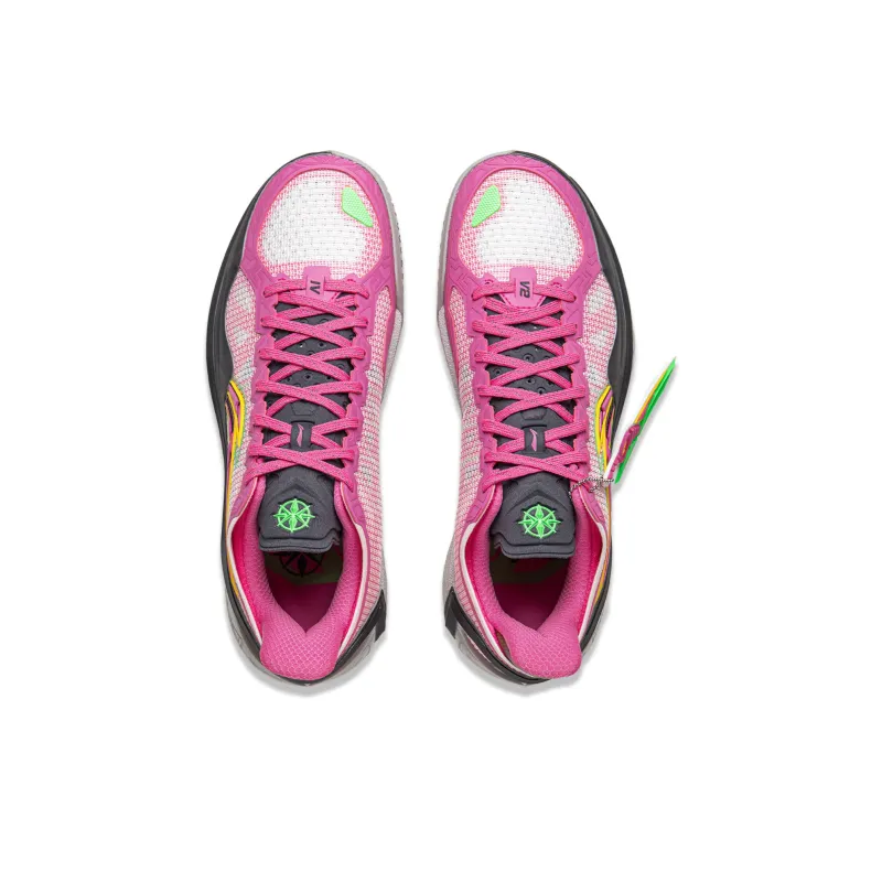 LiNing Blade 4V2 Cushioned Slip Resistant Lightweight Rebound Low Top Performance Basketball Shoes Men's Pink-3