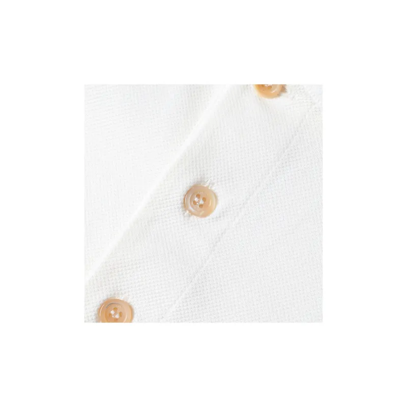 GUCCI Double G Cotton Piqué Polo Shirt Men's White-5