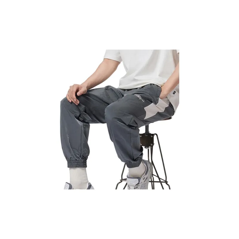 New Balance Knitted Sports Pants Men's Gray-3