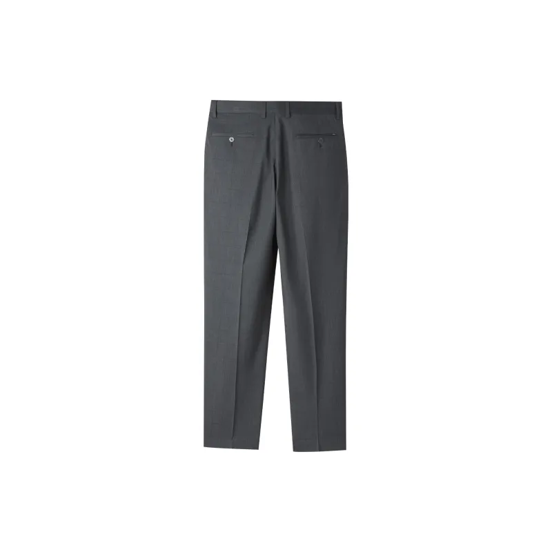 HLA Casual Pants Men Medium Gray Plaid 20-3