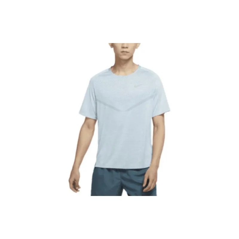 Nike T Shirt Men's Light Blue Gray-2