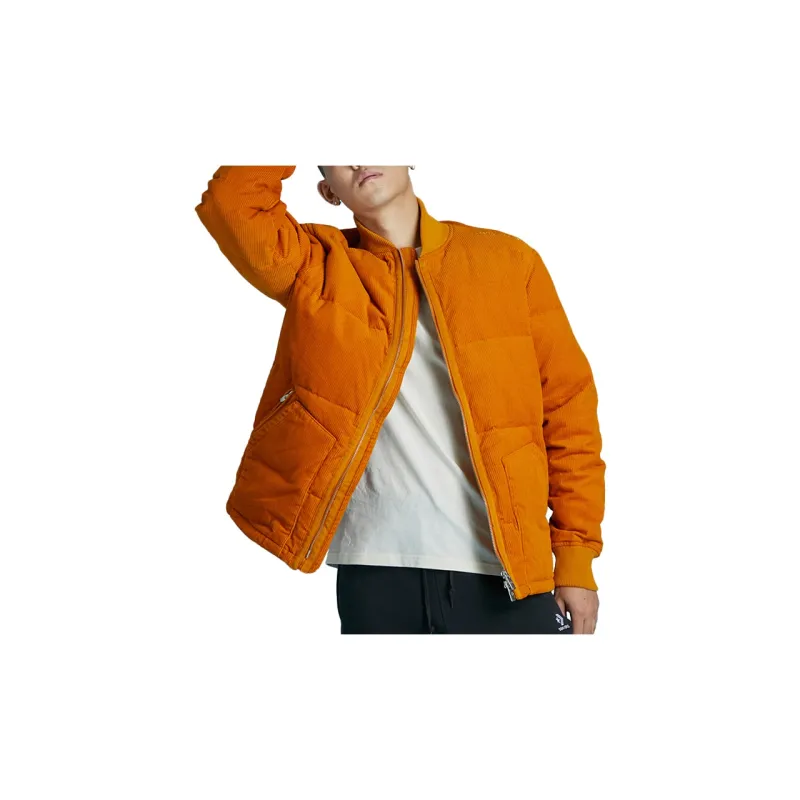 Converse Corduroy Down Jackets Men Yellow-3