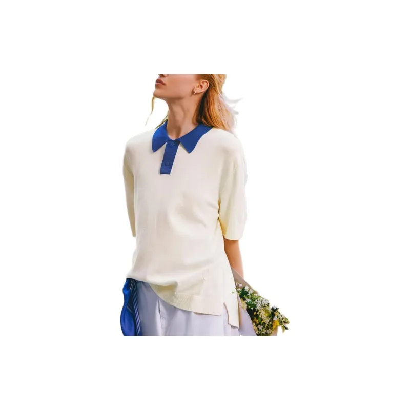 Skechers Polo Shirt Unisex Cream Ecru-3