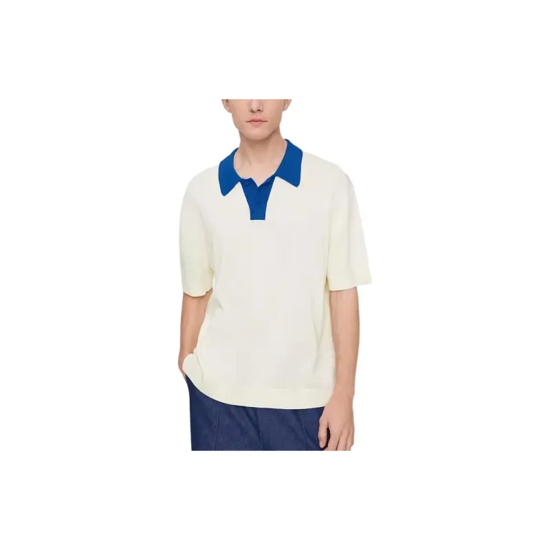 Skechers Polo Shirt Unisex Cream Ecru-2