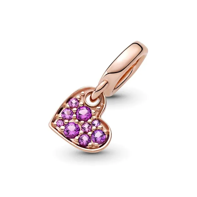 Pandora Charms / Pendants Women's Rose/Noble Purple-3