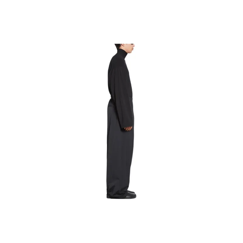 Balenciaga Drawstring waist Wide leg Trousers-9