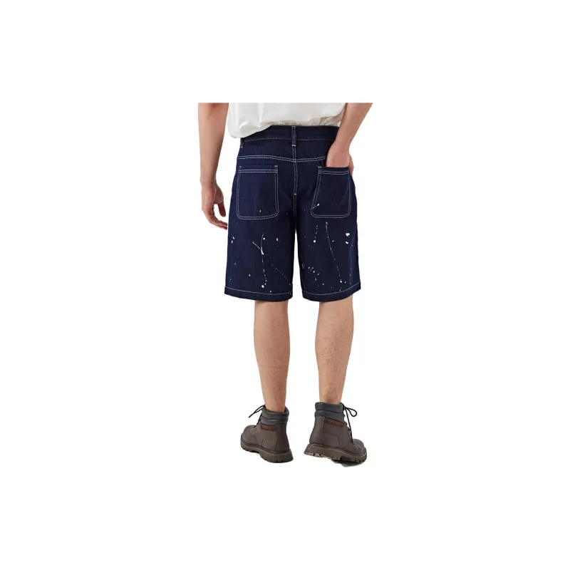 CAT Casual Shorts Men Blue-3
