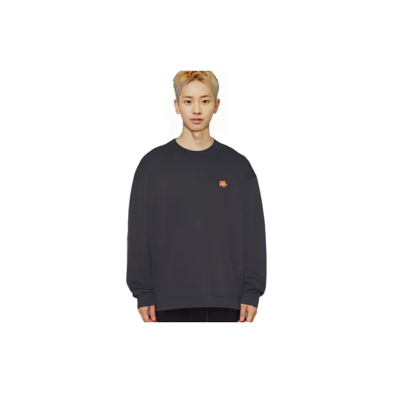 KENZO Flower patch Crew neck Sweatshirt-4
