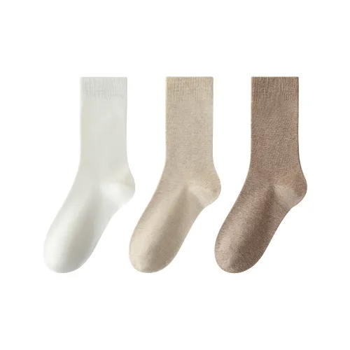 XXLLG Mid-Calf Socks Women's 3 Pack