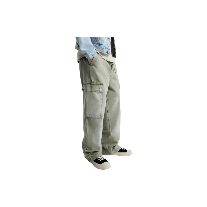 ZARA Cargo Pants Men Khaki-4