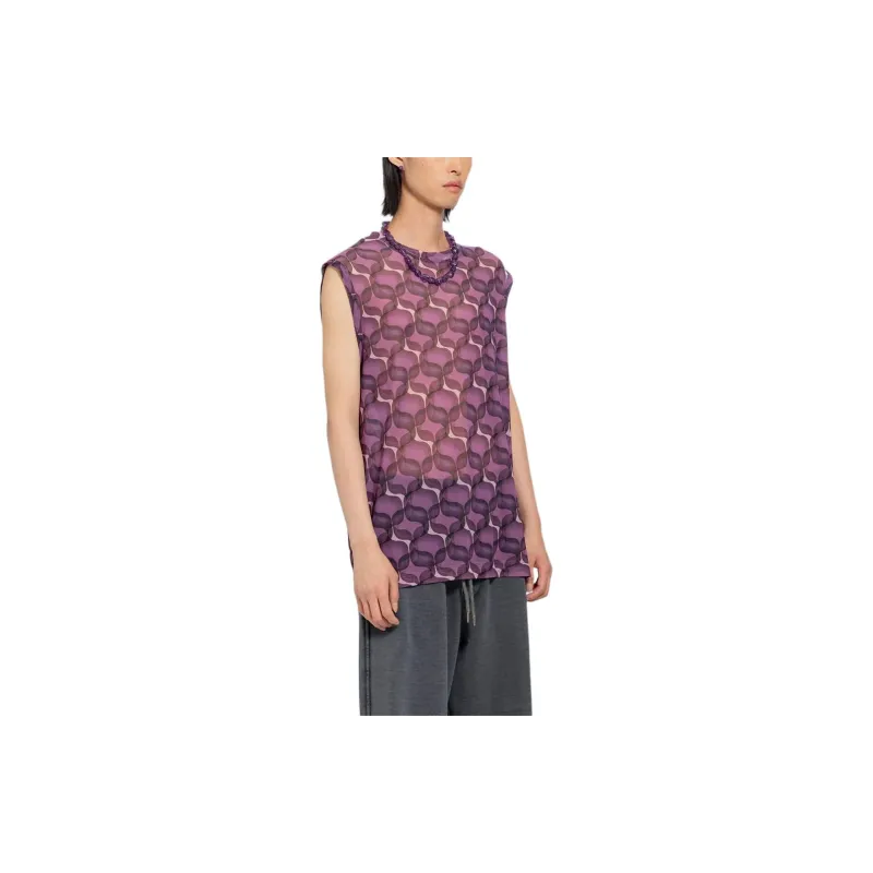 DRIES VAN NOTEN Tank Tops Men's Purple-3