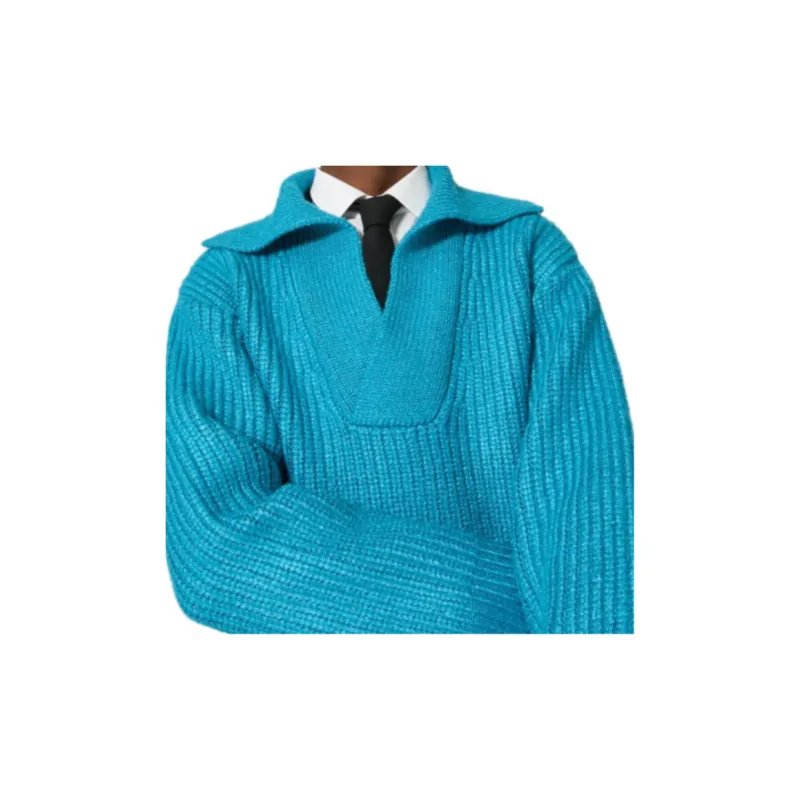 Valentino V Neck Straight Hem Jumper-4