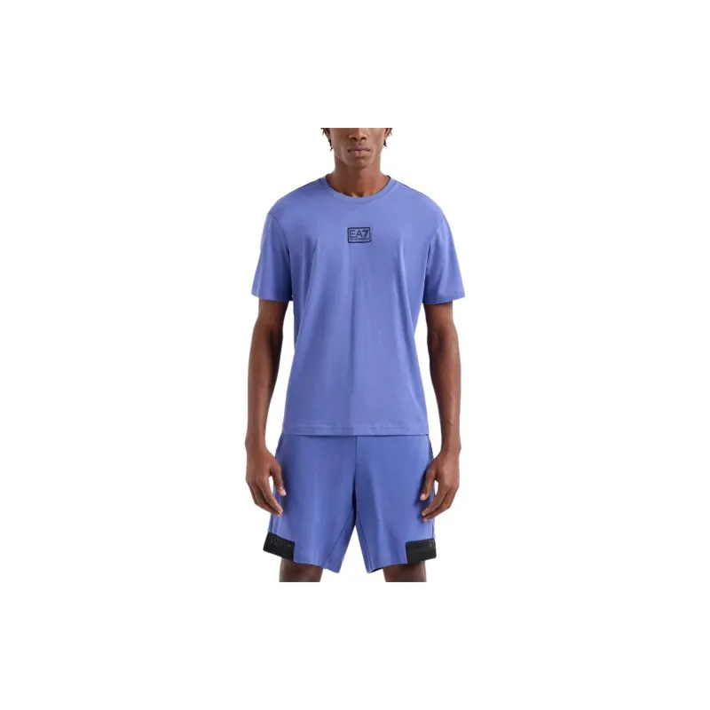 EMPORIO ARMANI EA7 SS24 T Shirt Men's Royal Blue-3