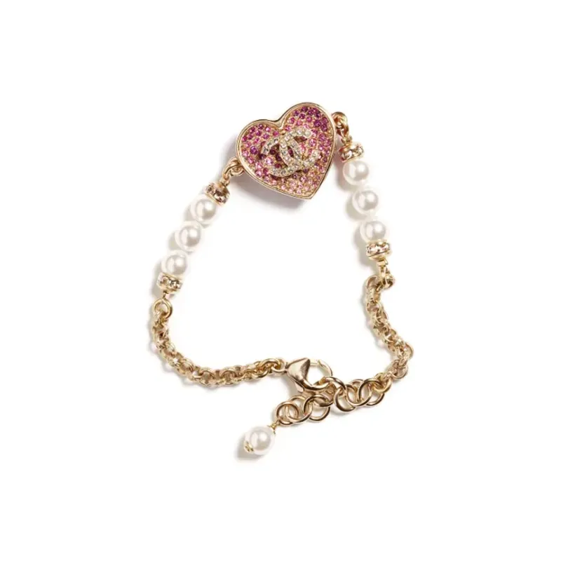 CHANEL Metal Artificial Pearl Rhinestone Bracelets Women's-0