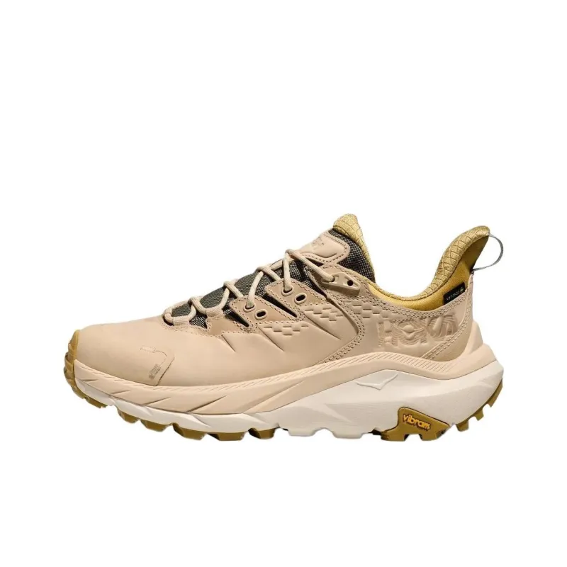 HOKA ONE ONE Kaha 2 Slip Resistant Low Top Hiking Shoes Women's Gray Beige-0