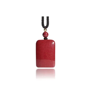 Moon Jewelry Reconstructed Cinnabar Jade Pendants Unisex