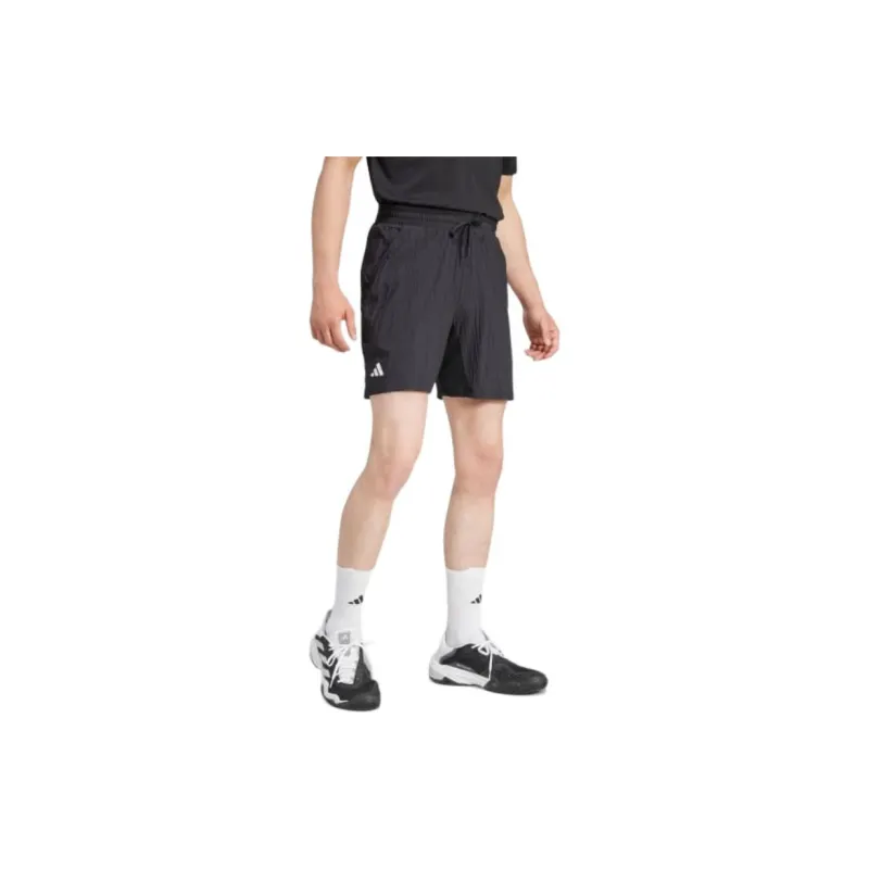 Adidas Free Shipping With AdiClub Tennis Pro 7-inch Seersucker Shorts-1