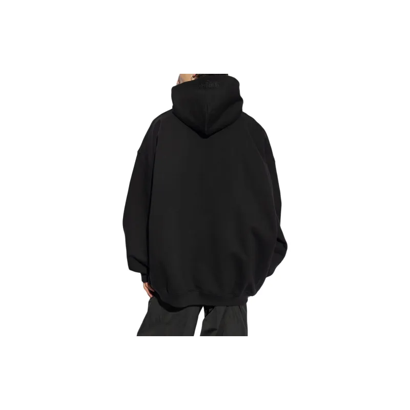 Vetements Drawstring Logo Embossed Hoodie-1