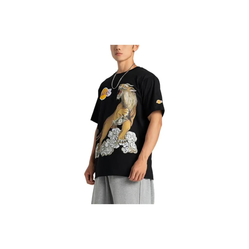 NBA Set-in Sleeve T-Shirt Men's Black-2