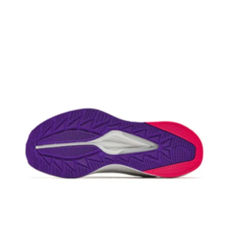 Anta Cushioning Wear Resistant Low Top Nitrogen Technology Casual Running Shoes Men's White Purple Red-4