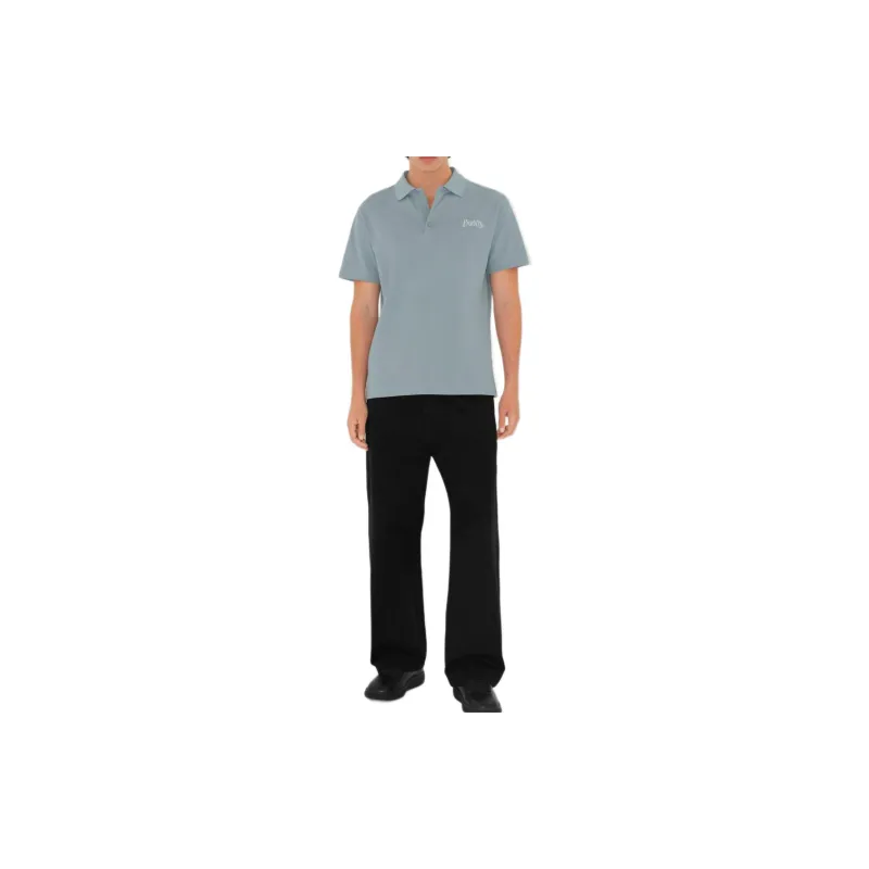 Burberry SS24 Polo Shirt Men's Wind Gray-1