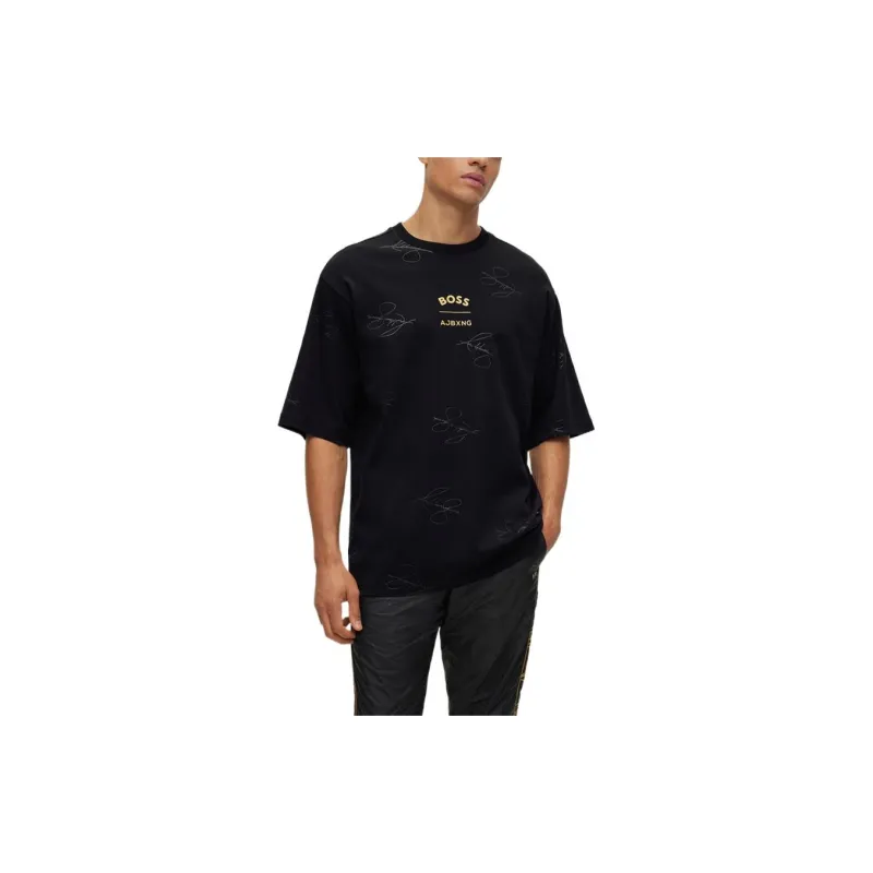 HUGO BOSS T Shirts Men Black-3