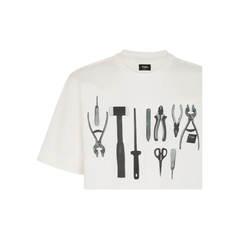 FENDI Tools Cotton T shirt-2