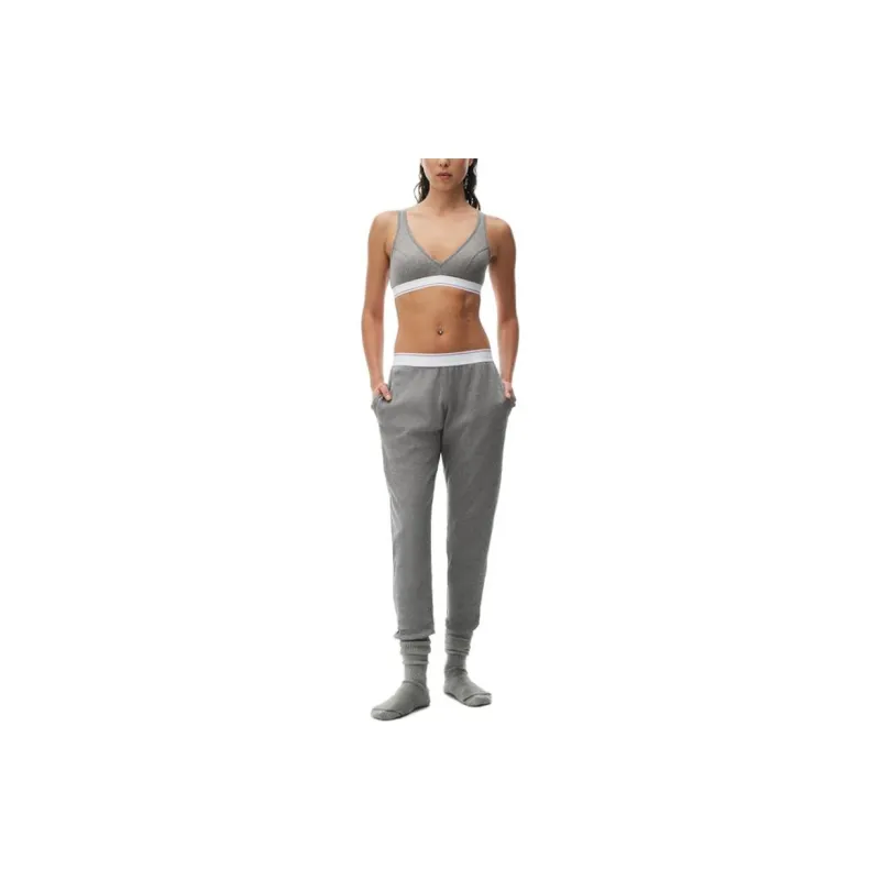 Alexander Wang SS24 Knitted Sweatpants Unisex Gray-1