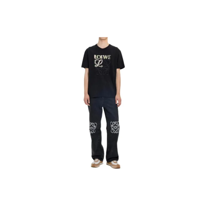 LOEWE Anagram Baggy Jeans-1