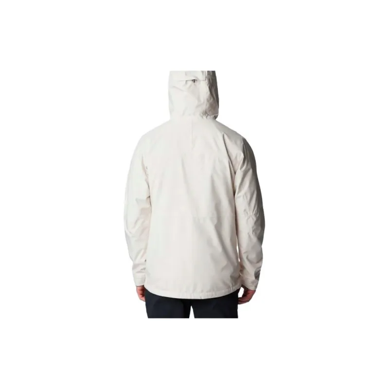 Columbia Waterproof And Breathable Windbreaker Jacket Men's Milk White-6