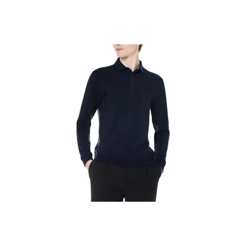 LACOSTE Logo embroidered Long sleeve Polo Shirt-1