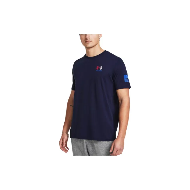 Under Armour Freedom Spine T-Shirt Men's Marine Blue-2