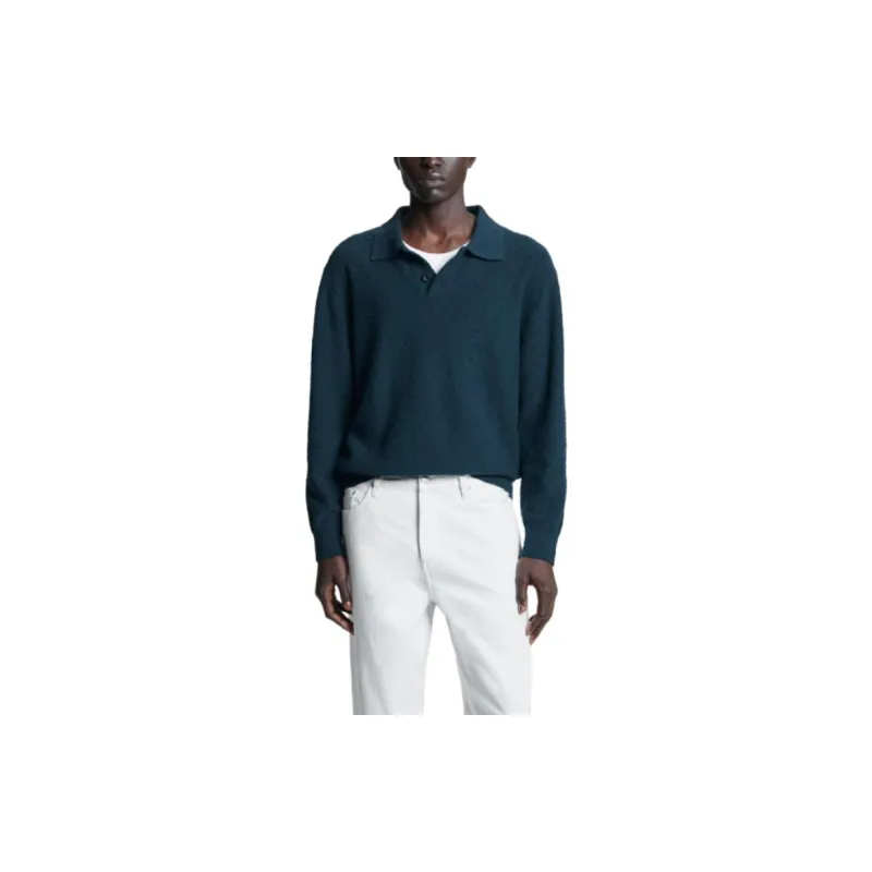 COS Polo Shirts Men Navy Blue-1