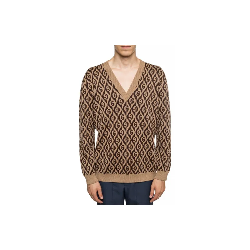 GUCCI Sweaters Men Brown-2