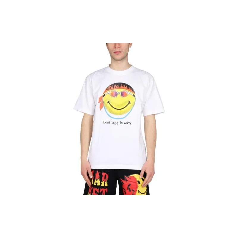Market Smiley Don't Happy Be Worry Tee-2