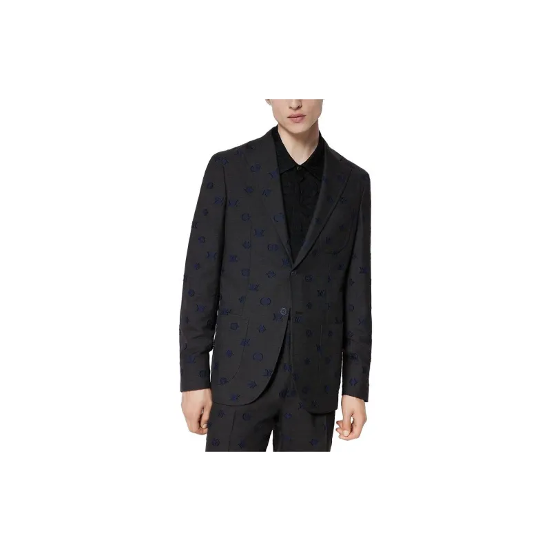 LOUIS VUITTON Single Breasted Wool Blend Napolitana Jacket-2