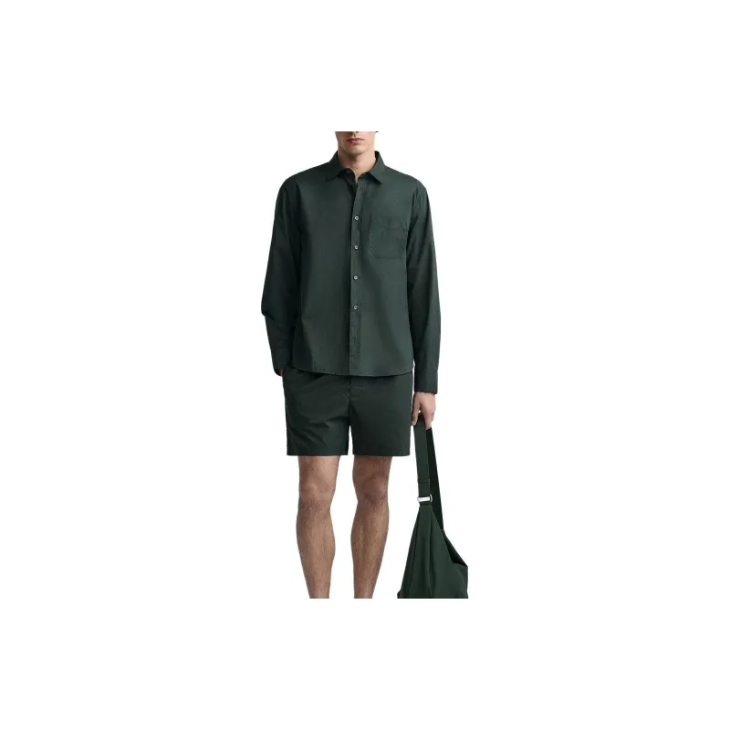 ZARA Shirts Men Dark Green-2