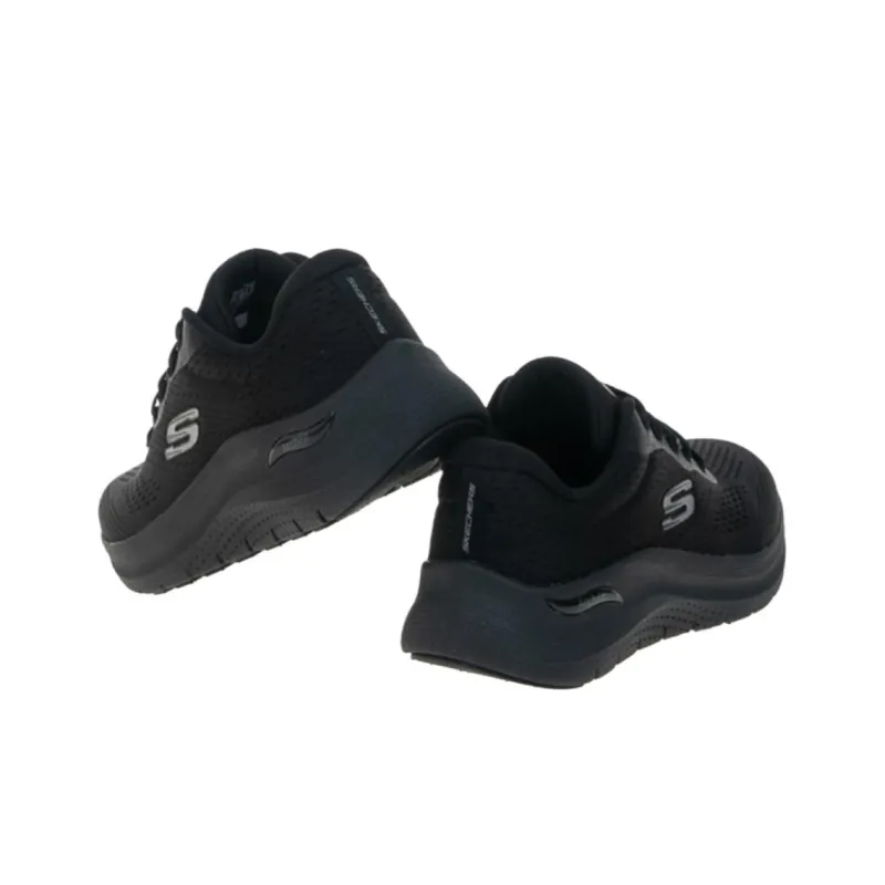 Skechers ARCH FIT 2.0 Abrasion Resistant Low Top Casual Shoes Women's Black-3