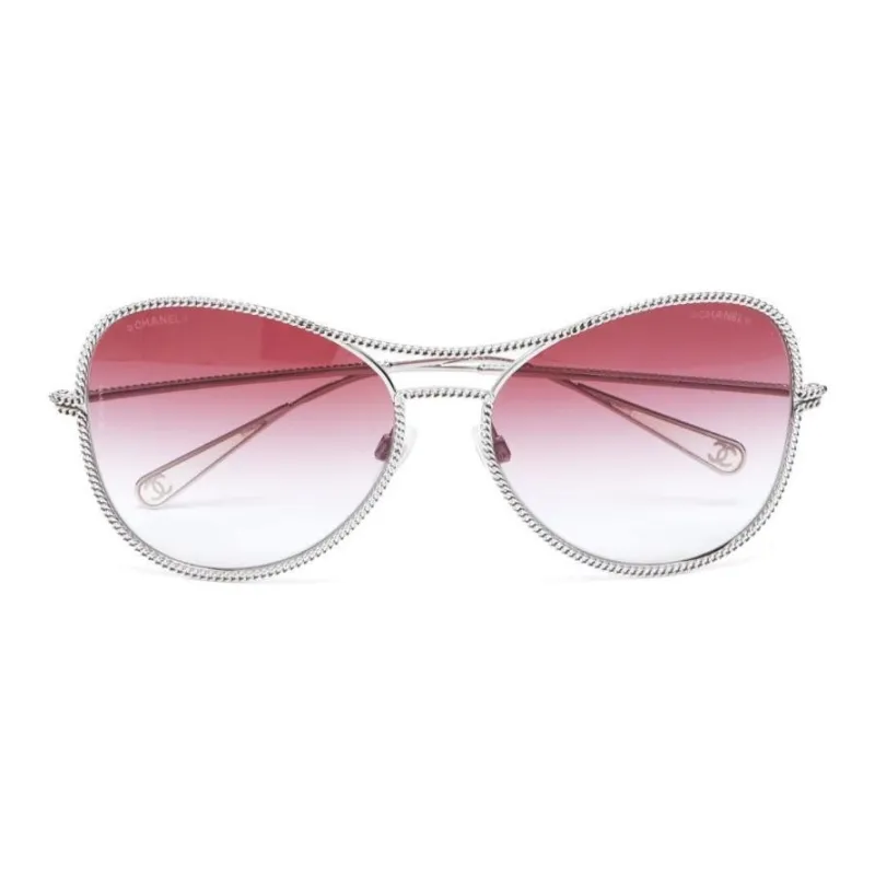 CHANEL Pre Owned Chain embellished Sunglasses-1