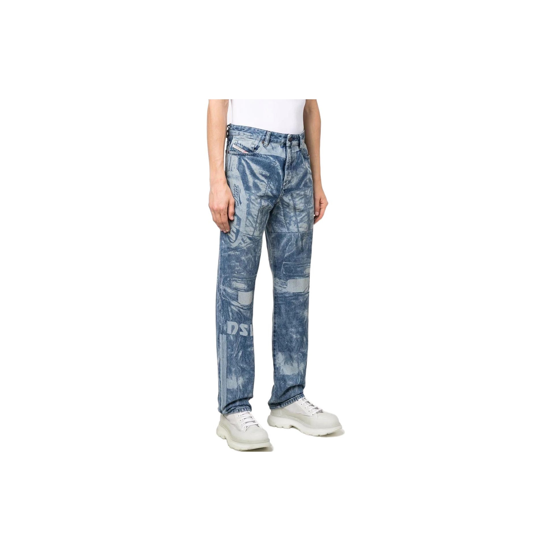 DIESEL 1955 Laser-print Straight-leg Jeans - POIZON DIESEL 1955 Laser-print Straight-leg Jeans - POIZON