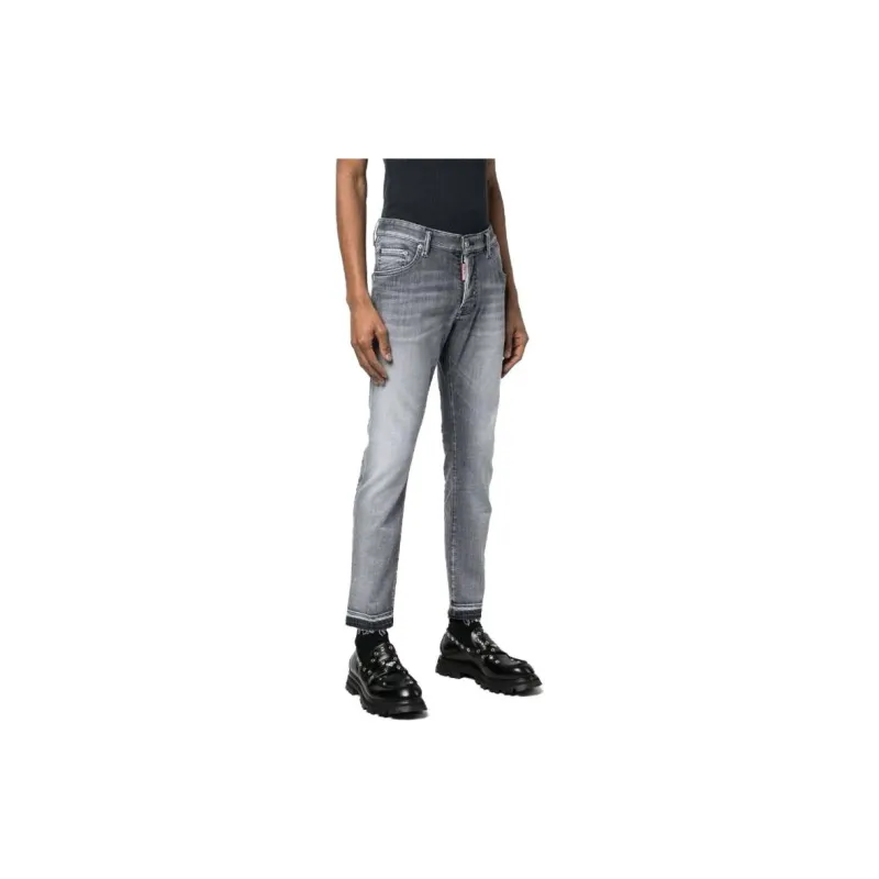 DSQUARED 2 Logo Patch Cropped Jeans-3