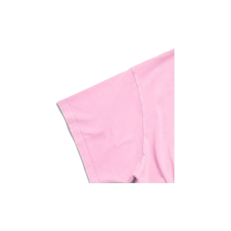 Balenciaga Drop Shoulder Sleeve T Shirt Unisex Pink Loose Fit-2