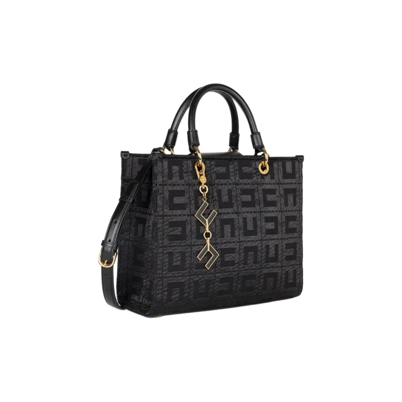 Elisabetta Franchi Monogram Logo Charm Tote Bag-1