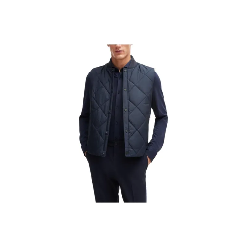 HUGO BOSS Diamond Quilted Water Repellent Regular Fit Gilet-2